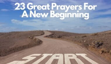 Prayers For A New Beginning