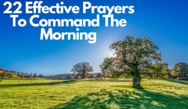 Prayers To Command The Morning